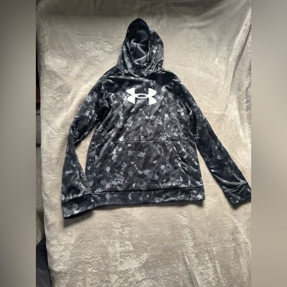 Under Armour Black and Gray Kids Hoodie